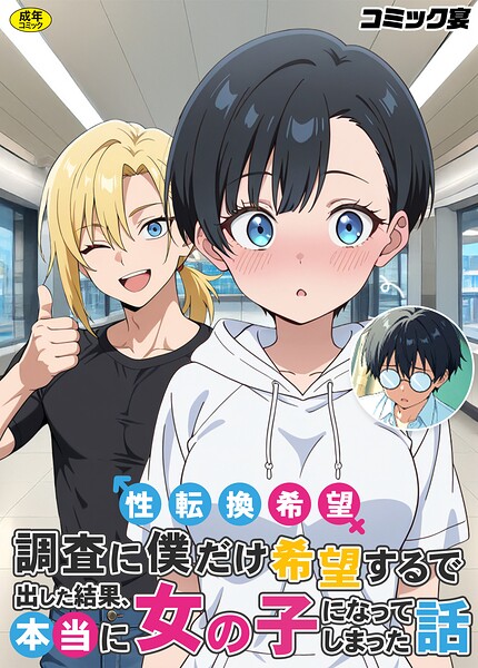 性転換希望調査に僕だけ希望するで出した結果、本当に女の子になってしまった話 封面