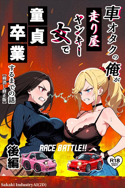 車オタクの俺が走り屋ヤンキー女で童貞卒業するまでの話【棒消し修正版】 封面